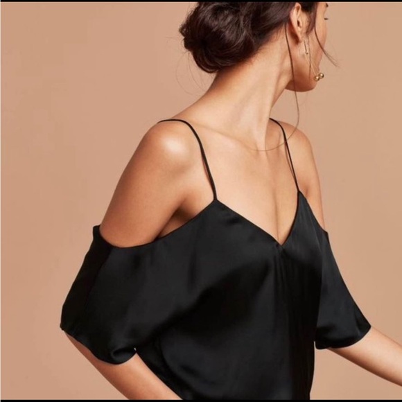 Aritzia Wilfred Off Shoulder Top Black - xxs - Picture 1 of 3